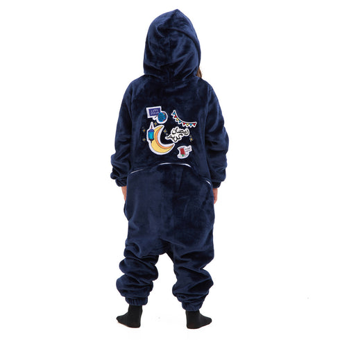 Snuggs Kids Blanket Onesie Dark Blue هلال رمضان